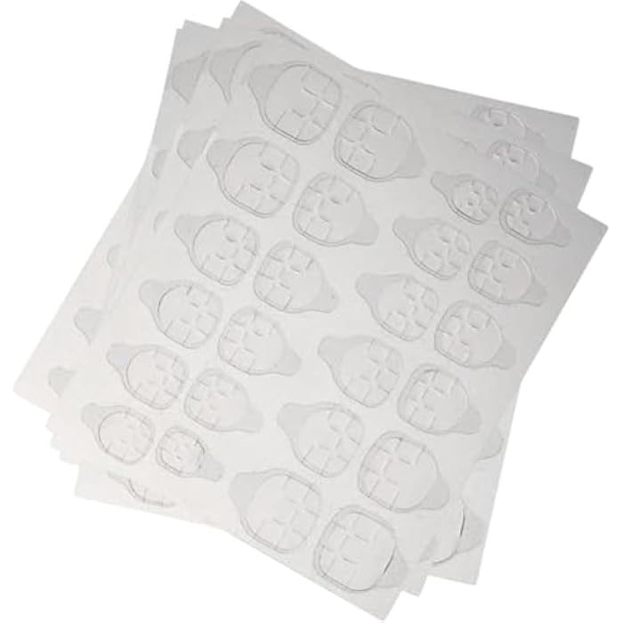 240/480/720pcs Double-Sided Super Adhesive Nail Tips - Press-On Art Film - Unscented, Strong Adhesion - Easy to Apply & Remove - Nail Glue Tape for False Nails (Clear, 48 2 sheets) - Image 1